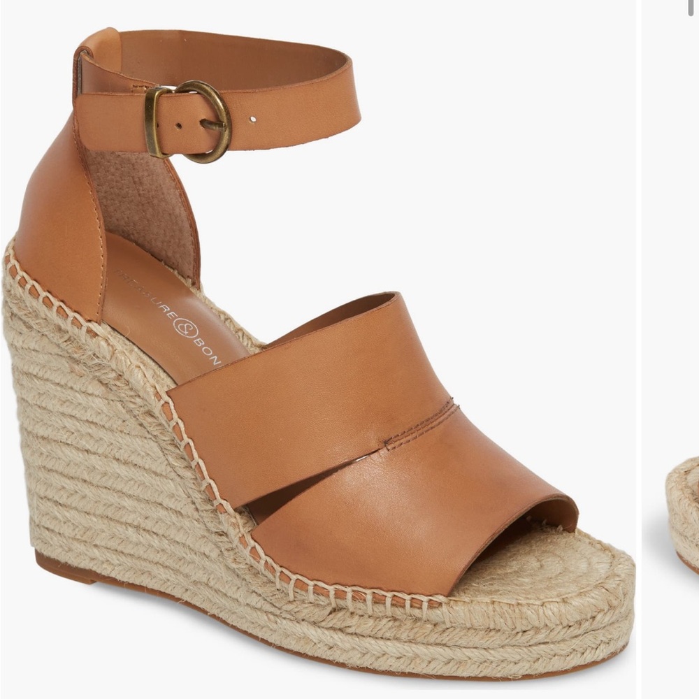 New, Treasure & Bond Sannibel Platform Wedge Sandal in Tan size 8